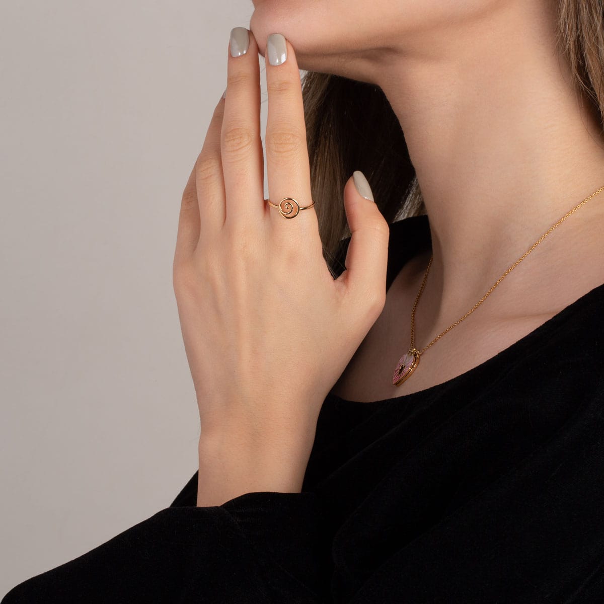 انگشتر طلا مارپیچ - تصویر 4