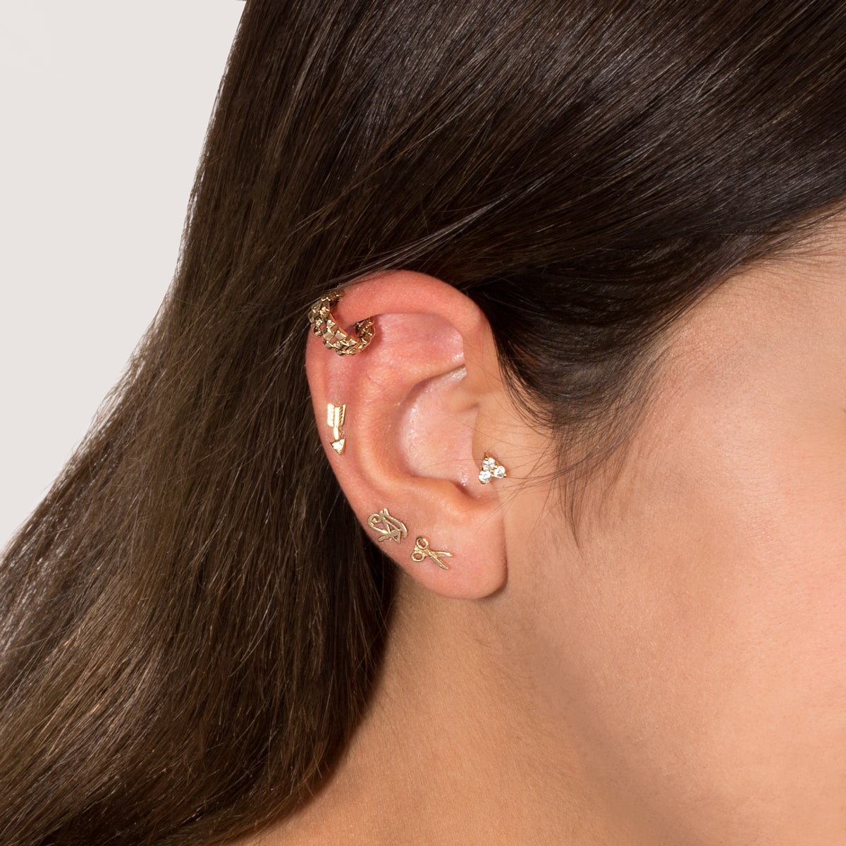 ایر کاف ''ear cuff" طلا رولکسی