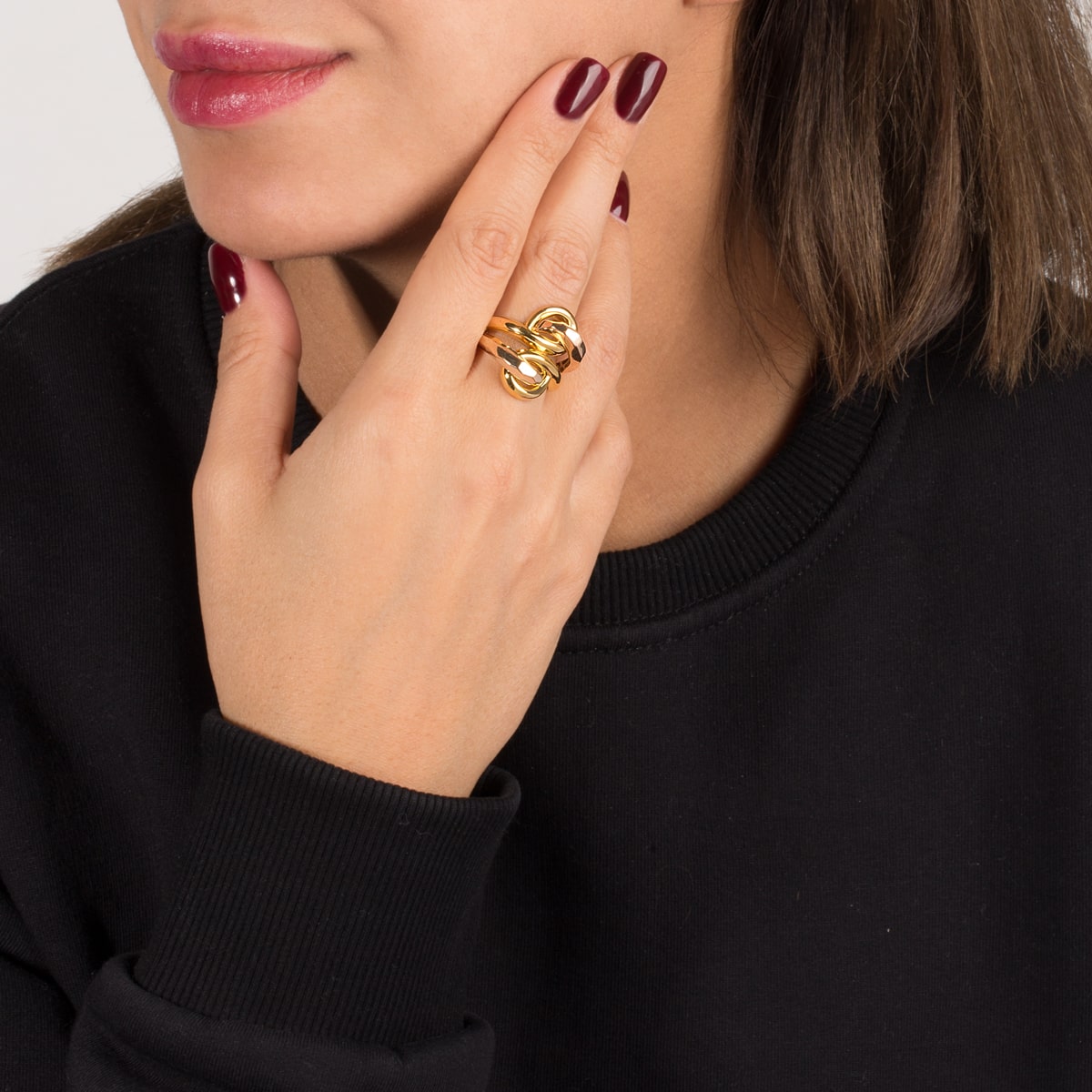 انگشتر طلا گره کارن - تصویر 3