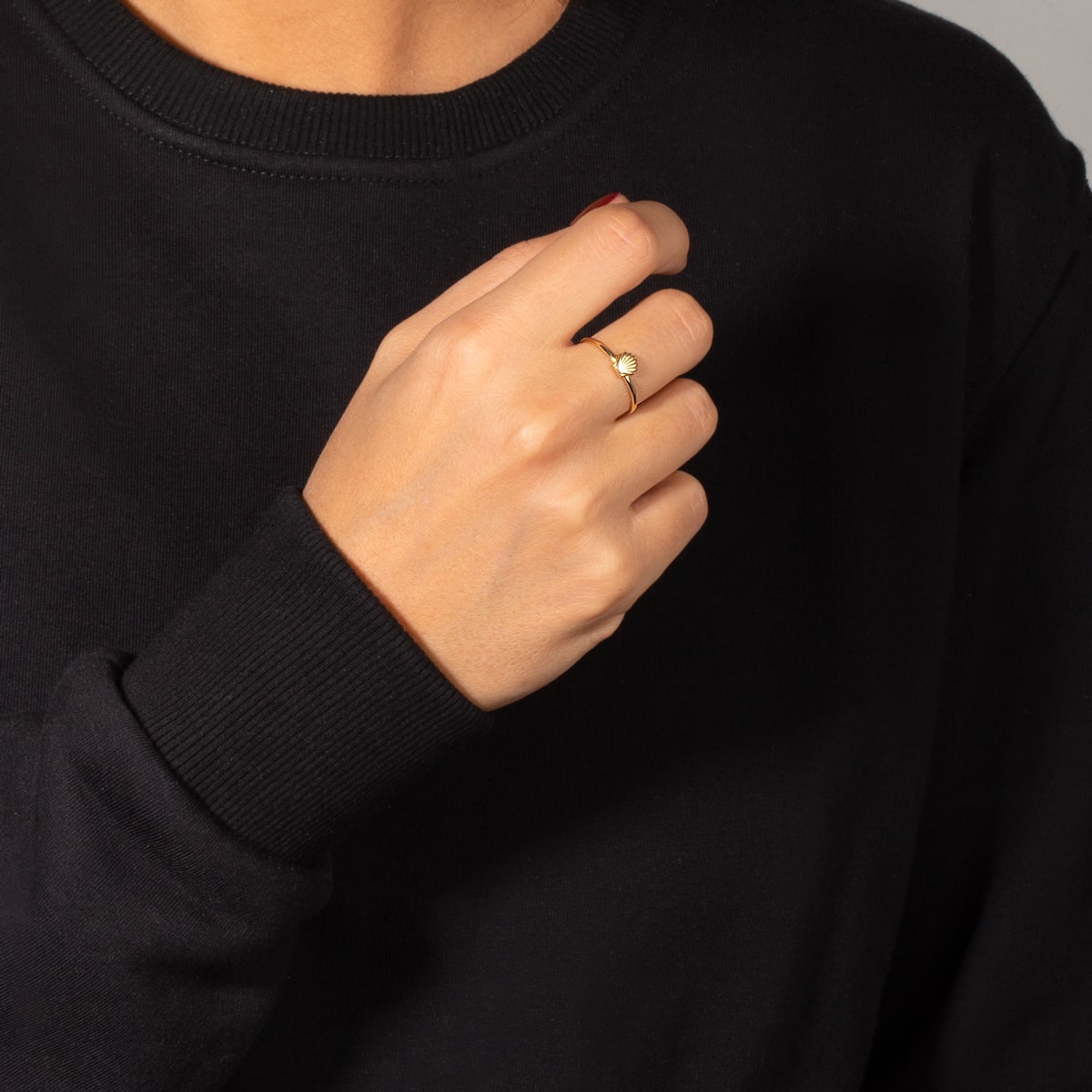 انگشتر طلا صدف - تصویر 3