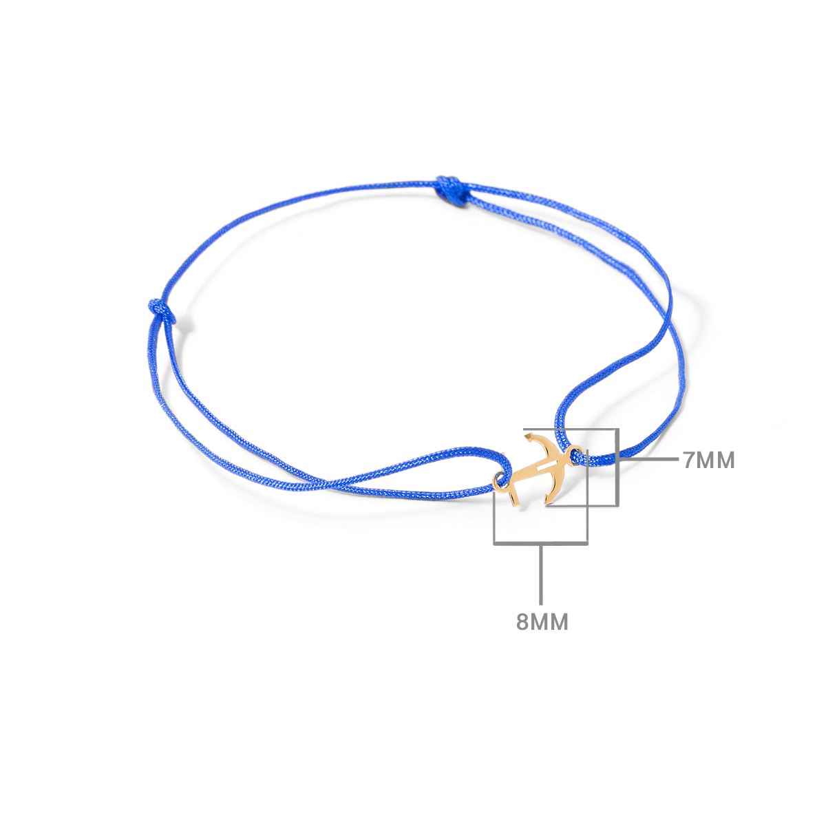 دستبند طلا بافت لنگر - تصویر 3
