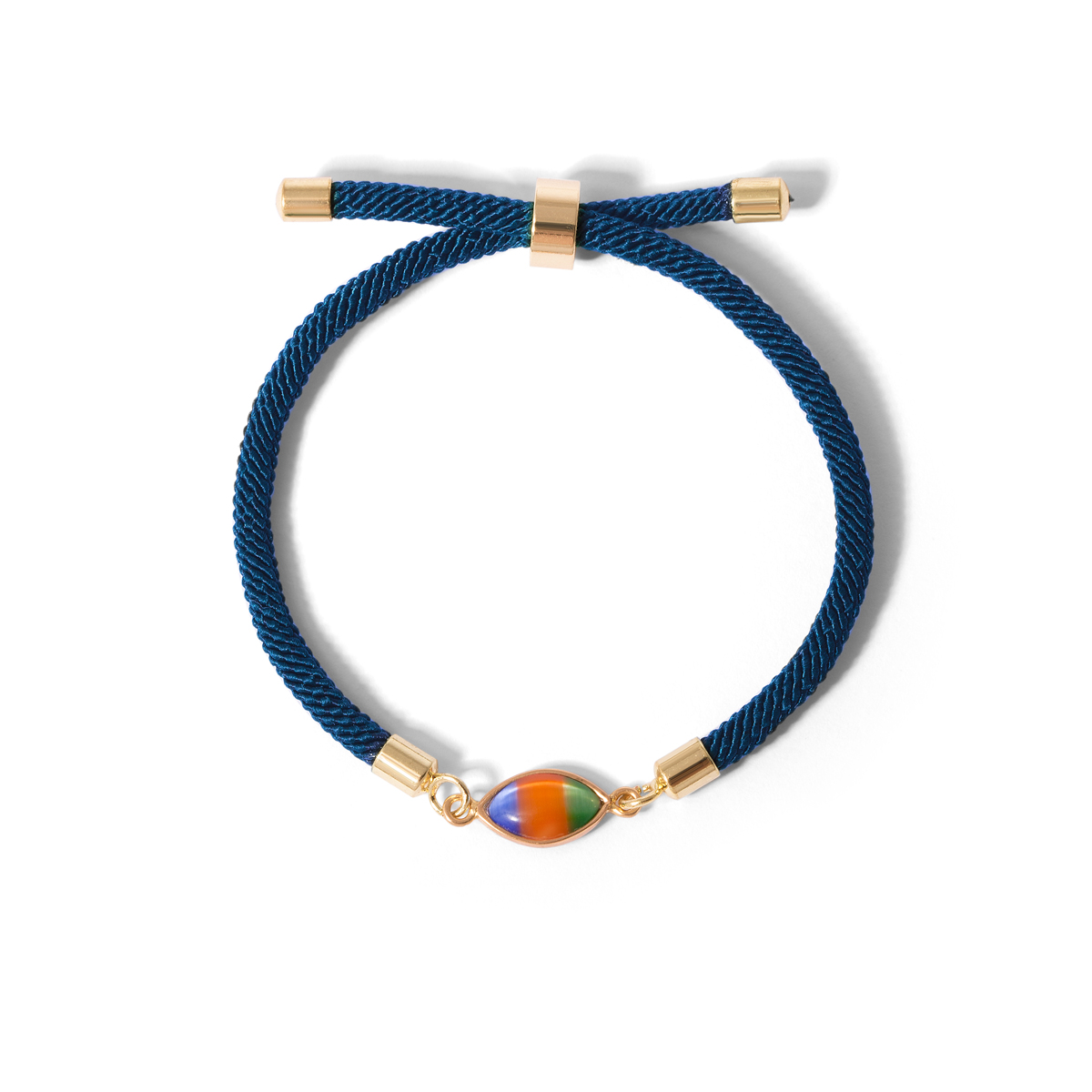 دستبند طلا بافت مهسان سرمه ای - تصویر 4