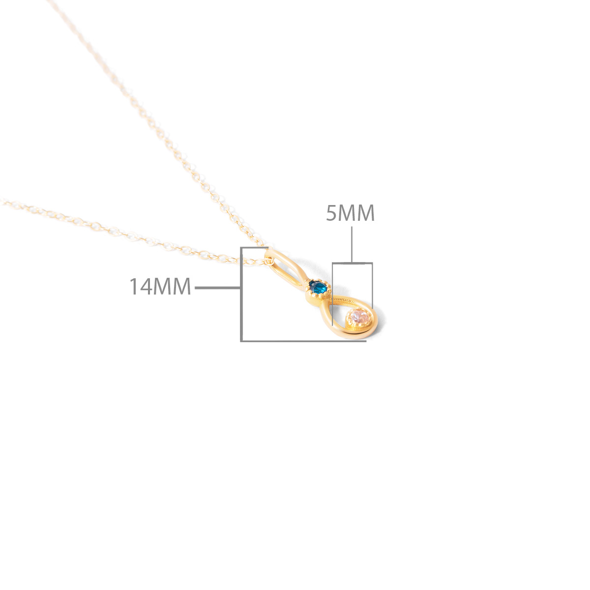 گردنبند طلا اشک نوژان - تصویر 4