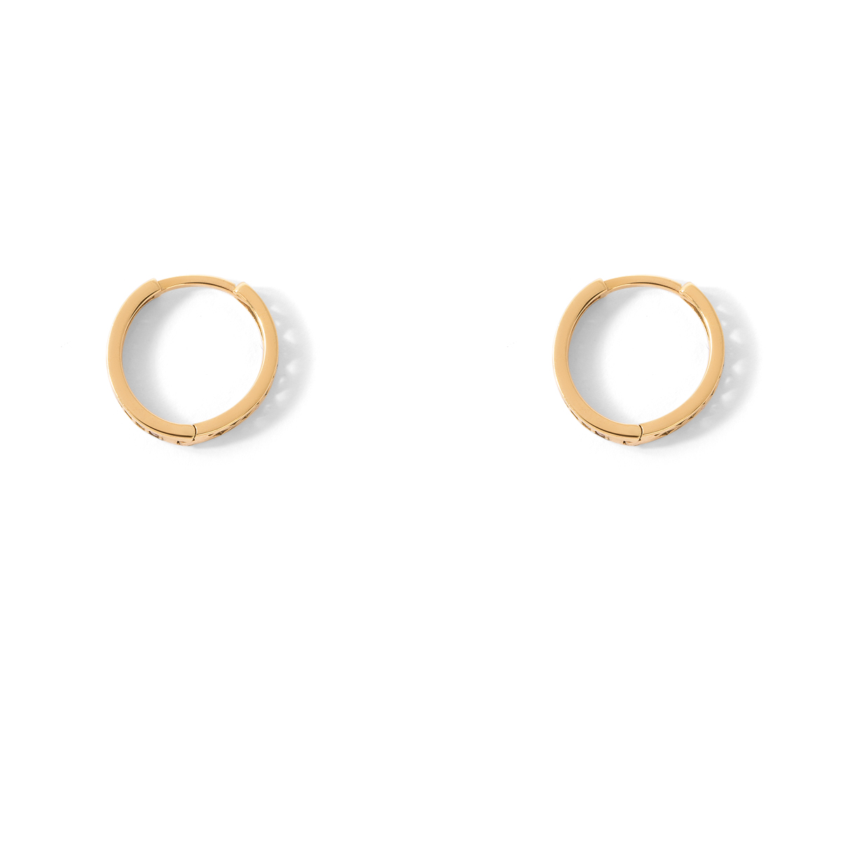 گوشواره طلا حلقه ای رنگین کمان - تصویر 6