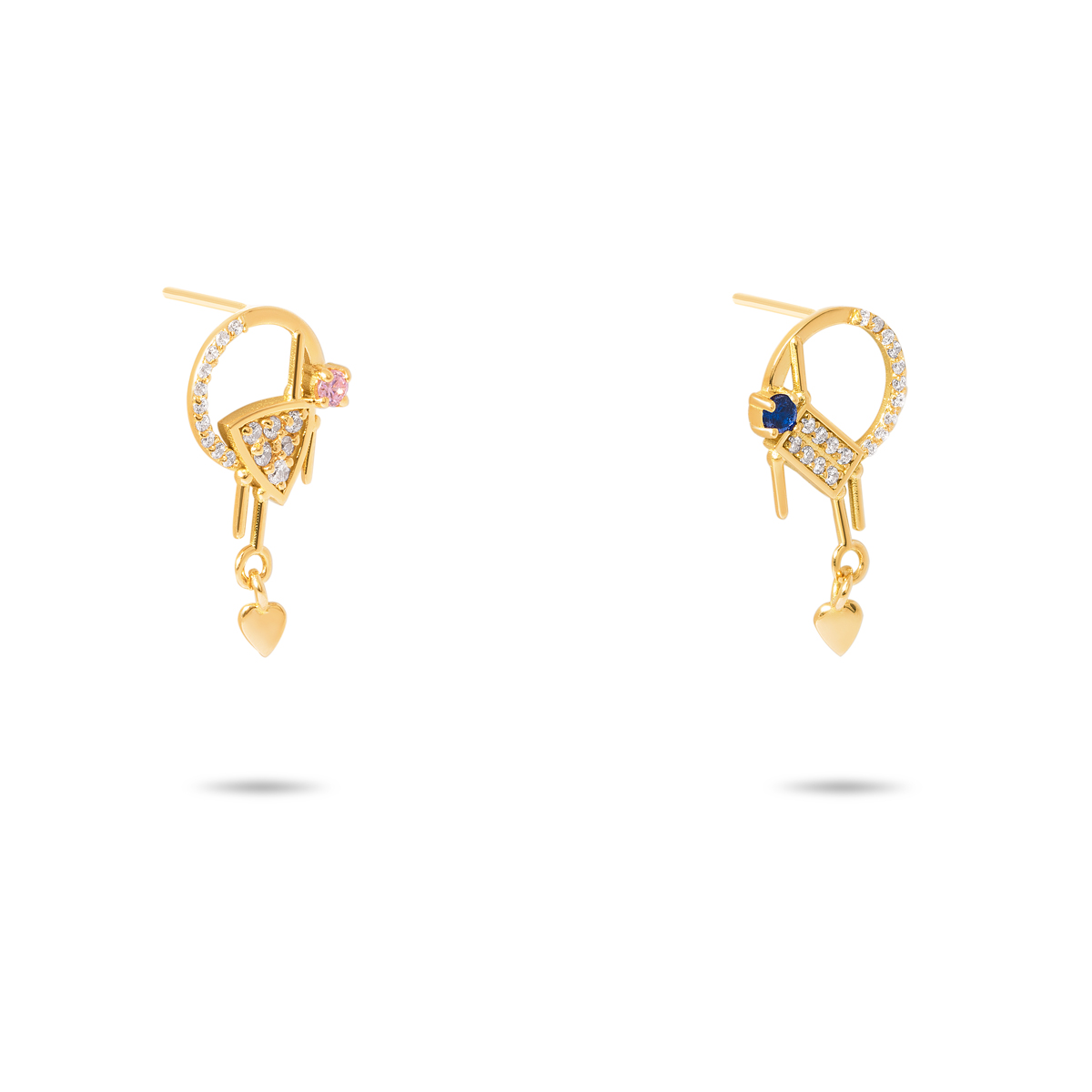 گوشواره طلا قلب سوین - تصویر 7