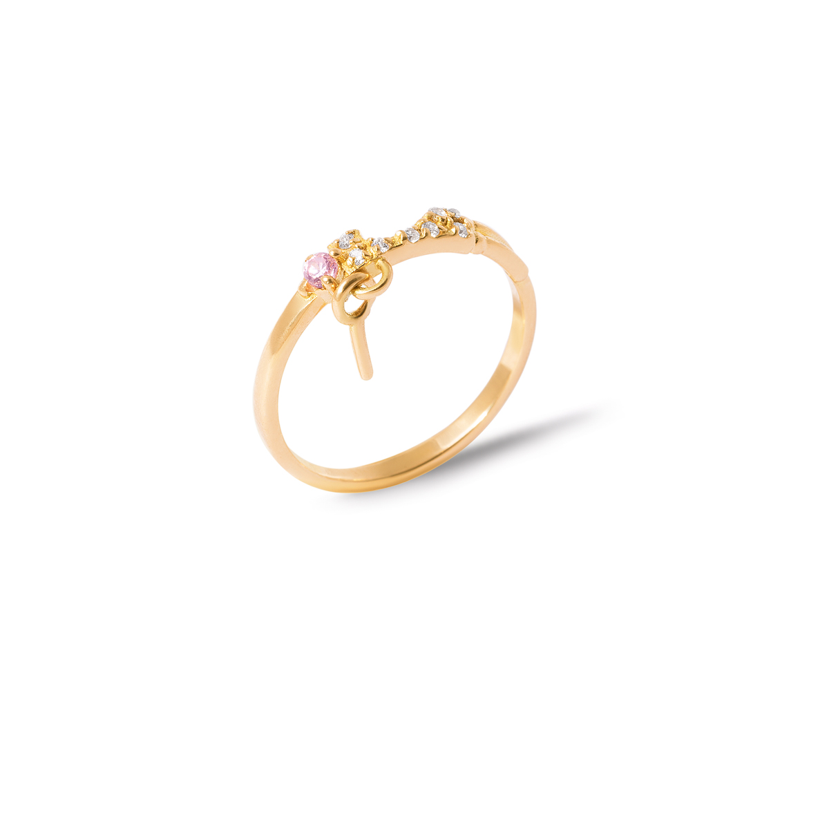 انگشتر طلا قلب دلوار - تصویر 7