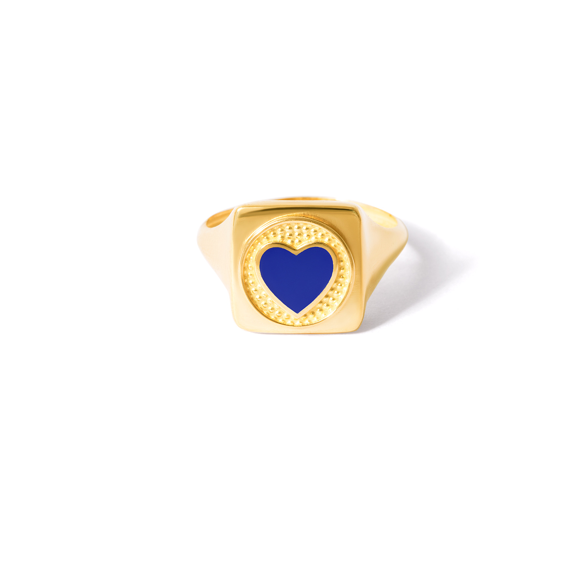 Caroline enamel heart gold ring g Caroline enamel heart gold ring g