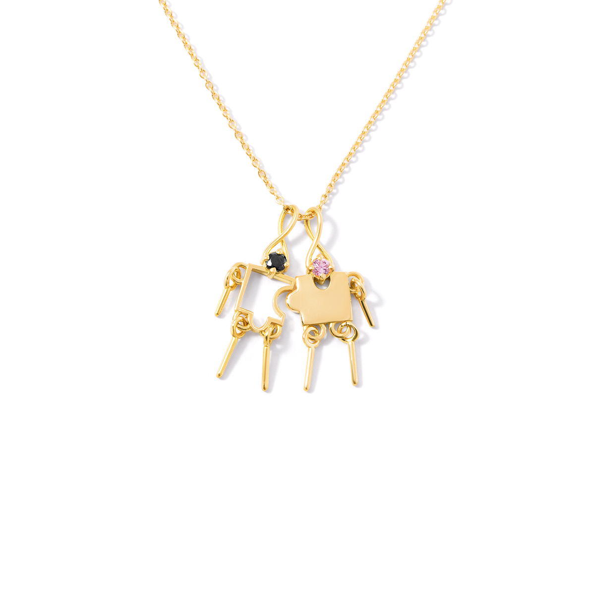 Gold necklaces puzzle mannequins for girls and boys g Gold necklaces puzzle mannequins for girls and boys g