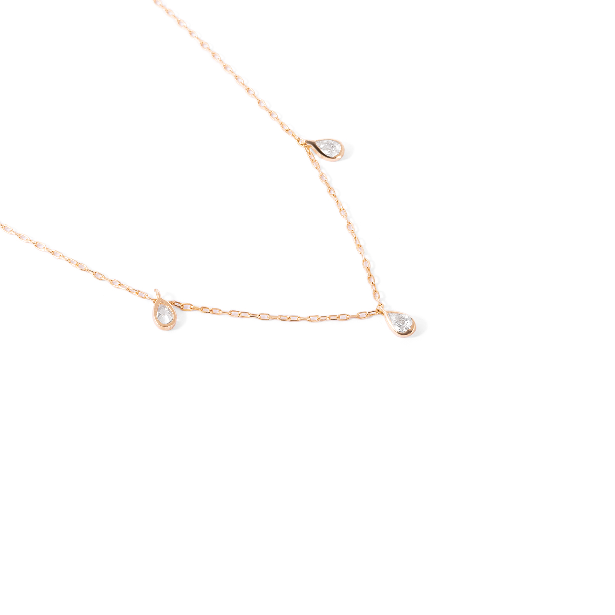 Mahaya drop gold necklace g