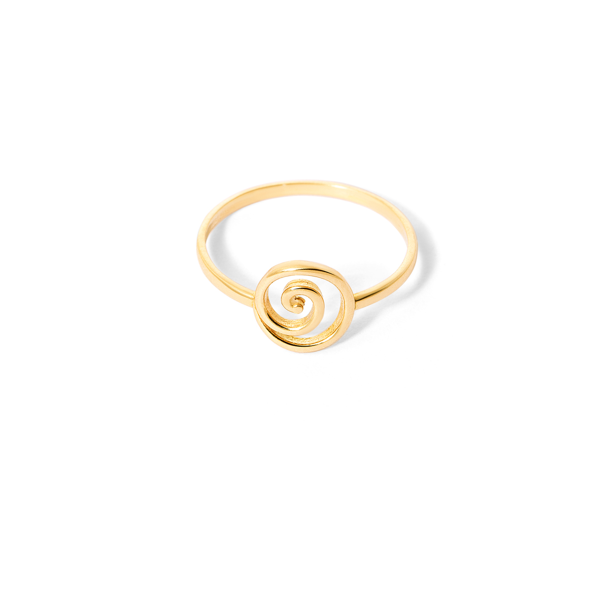 Spiral gold ring g Spiral gold ring g