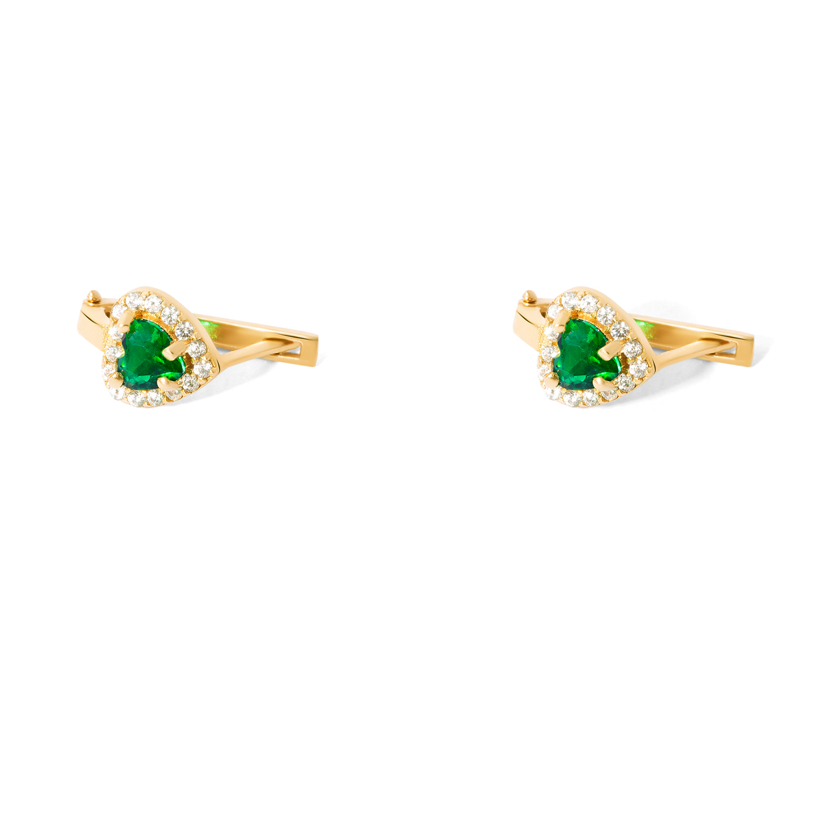 Vanya heart gold earrings g