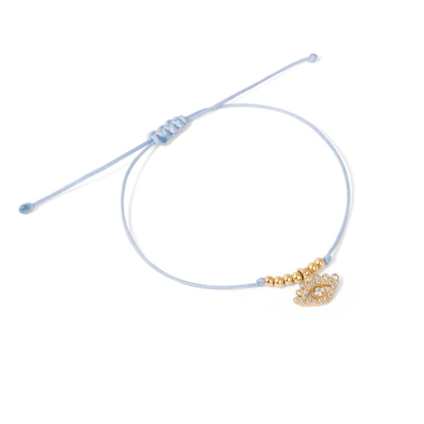 Rumisa eye weave gold bracelet g
