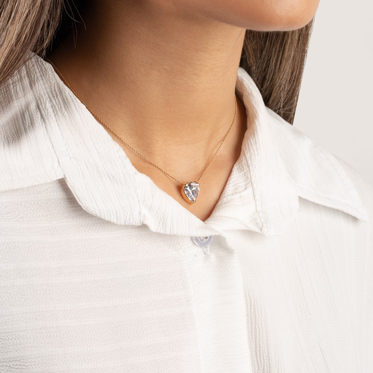 گردنبند طلا قلب شارونا - تصویر 3