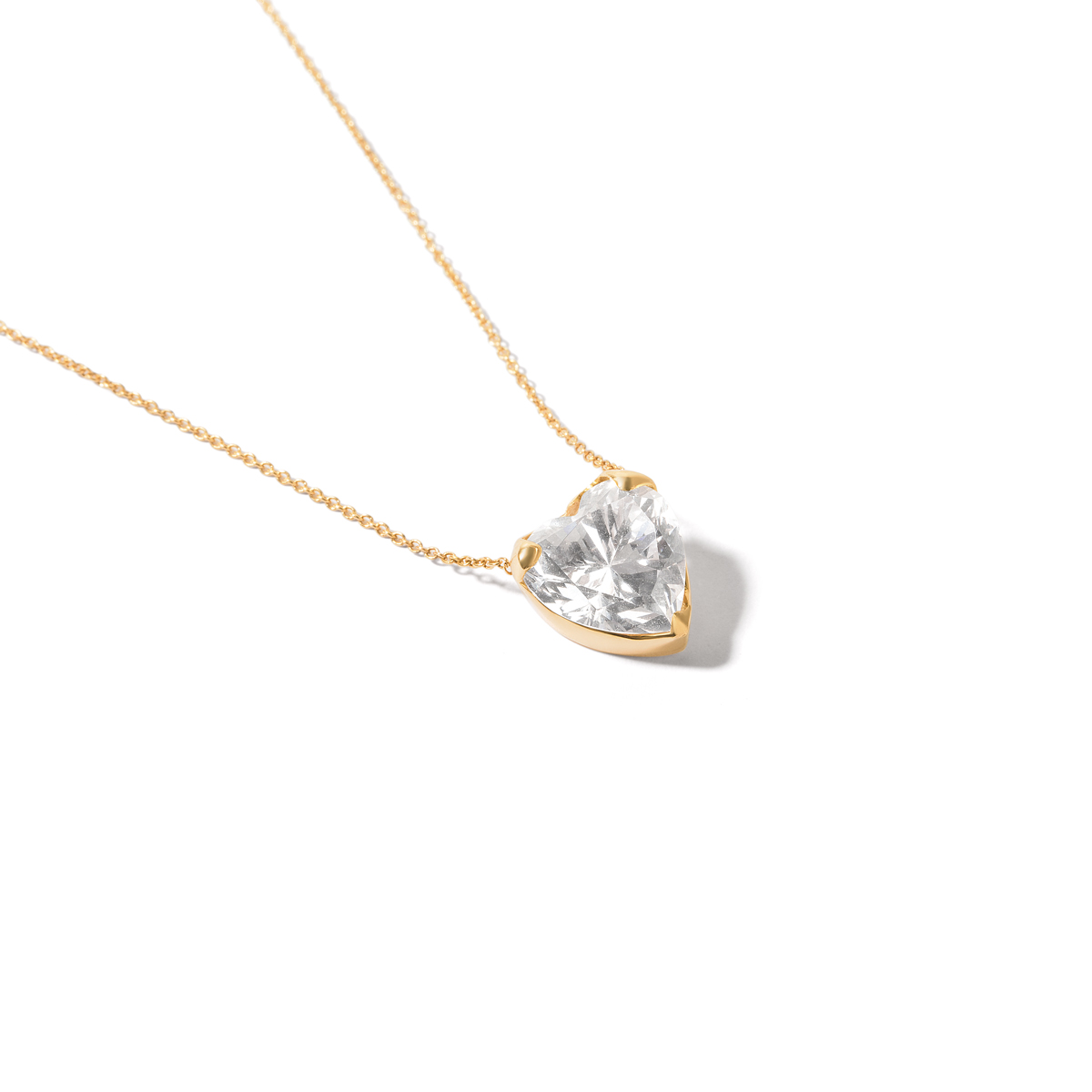 Sharona heart gold necklace g Sharona heart gold necklace g