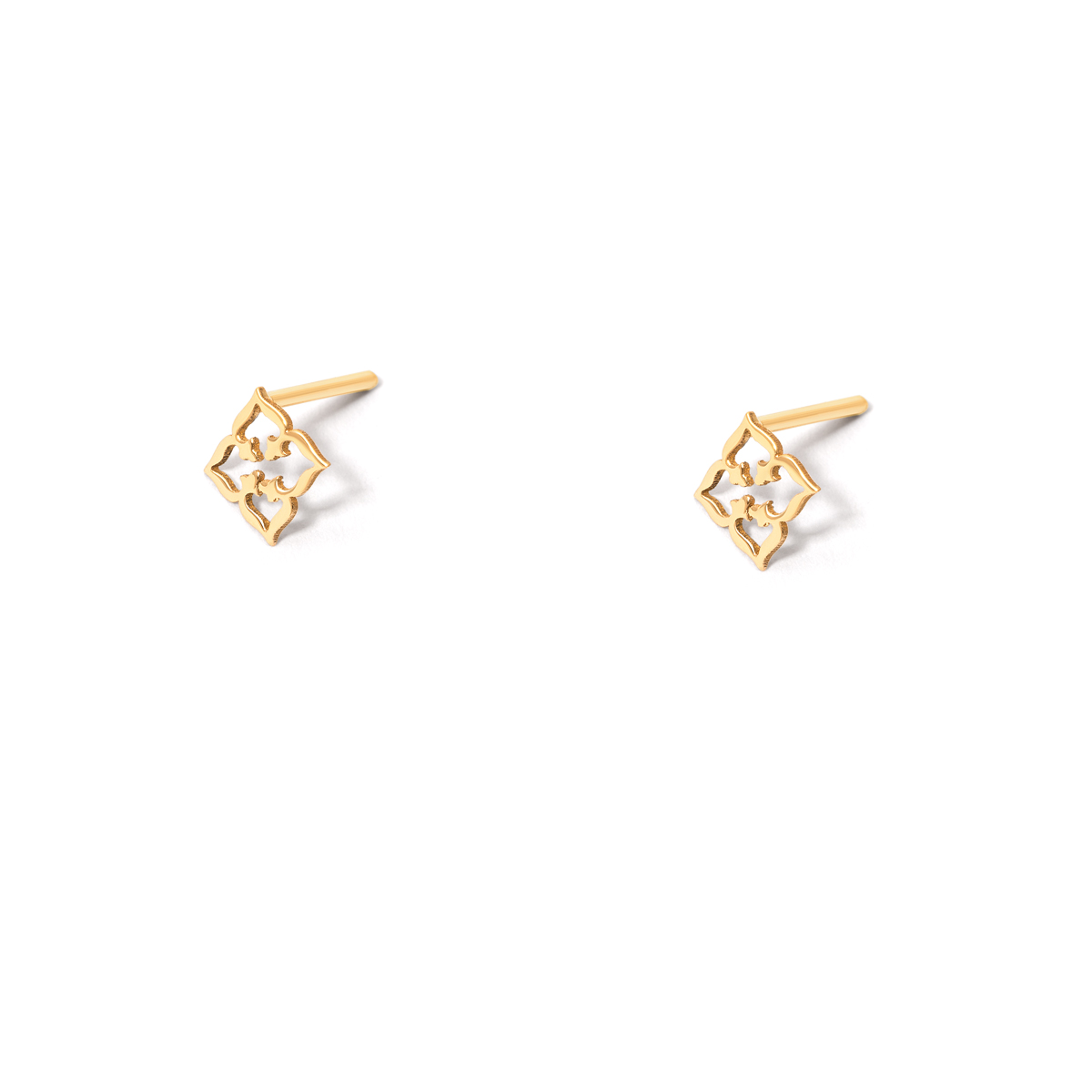 Slim gold earrings