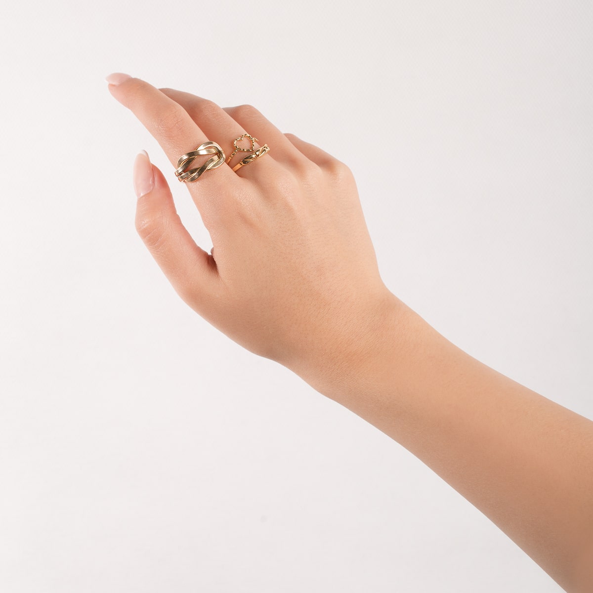 انگشتر طلا دو گره - تصویر 3