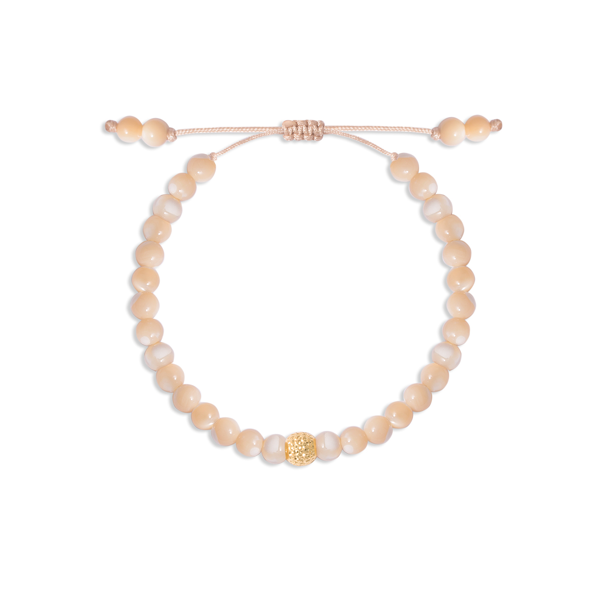 دستبند طلا سنگی گوی لیو - تصویر 3