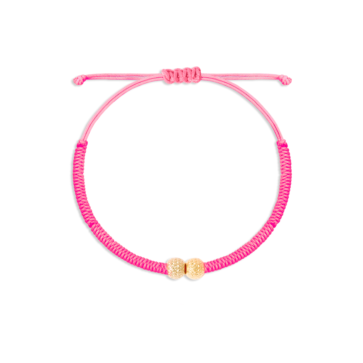 دستبند طلا بافت دایره لیو - تصویر 3