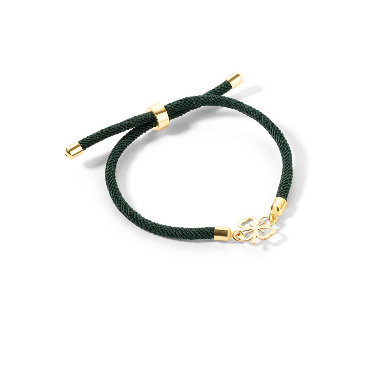 Clover woven gold bracelet g
