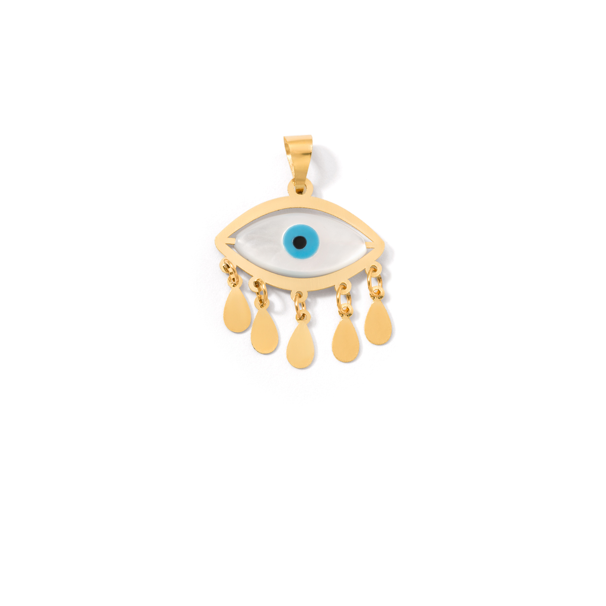 Gold pendant with sequins g