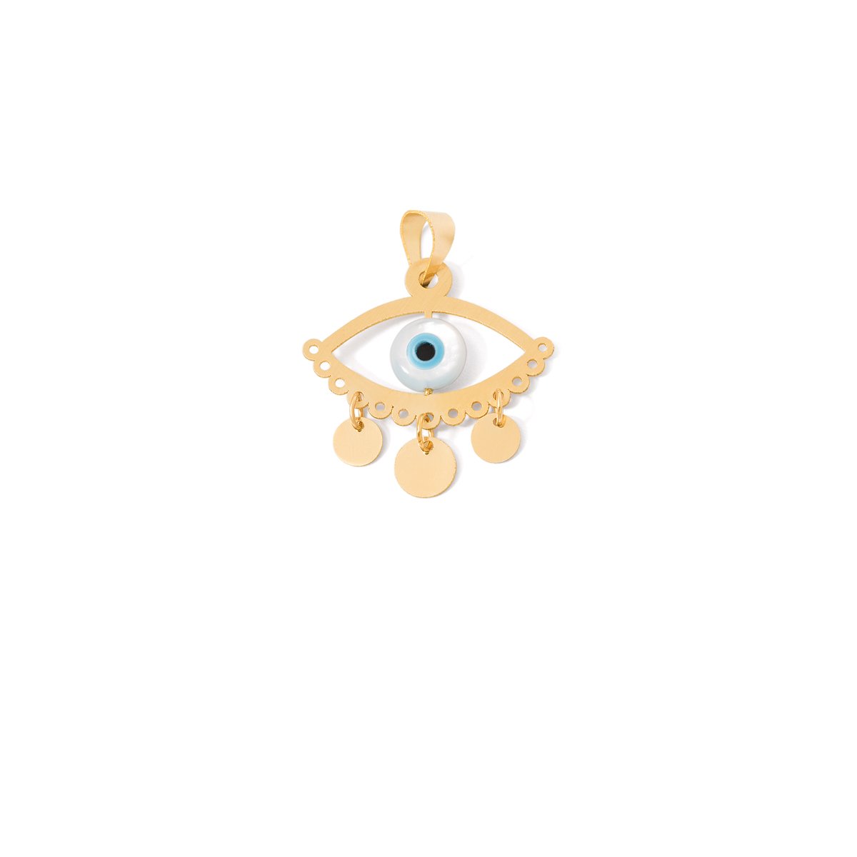 Gold pendant with sequins g