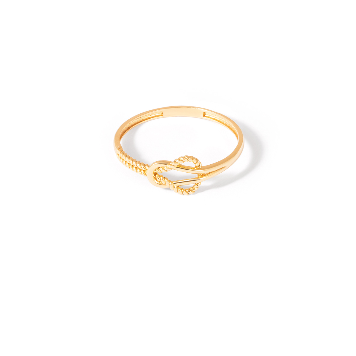 Knotted gold ring g Knotted gold ring g