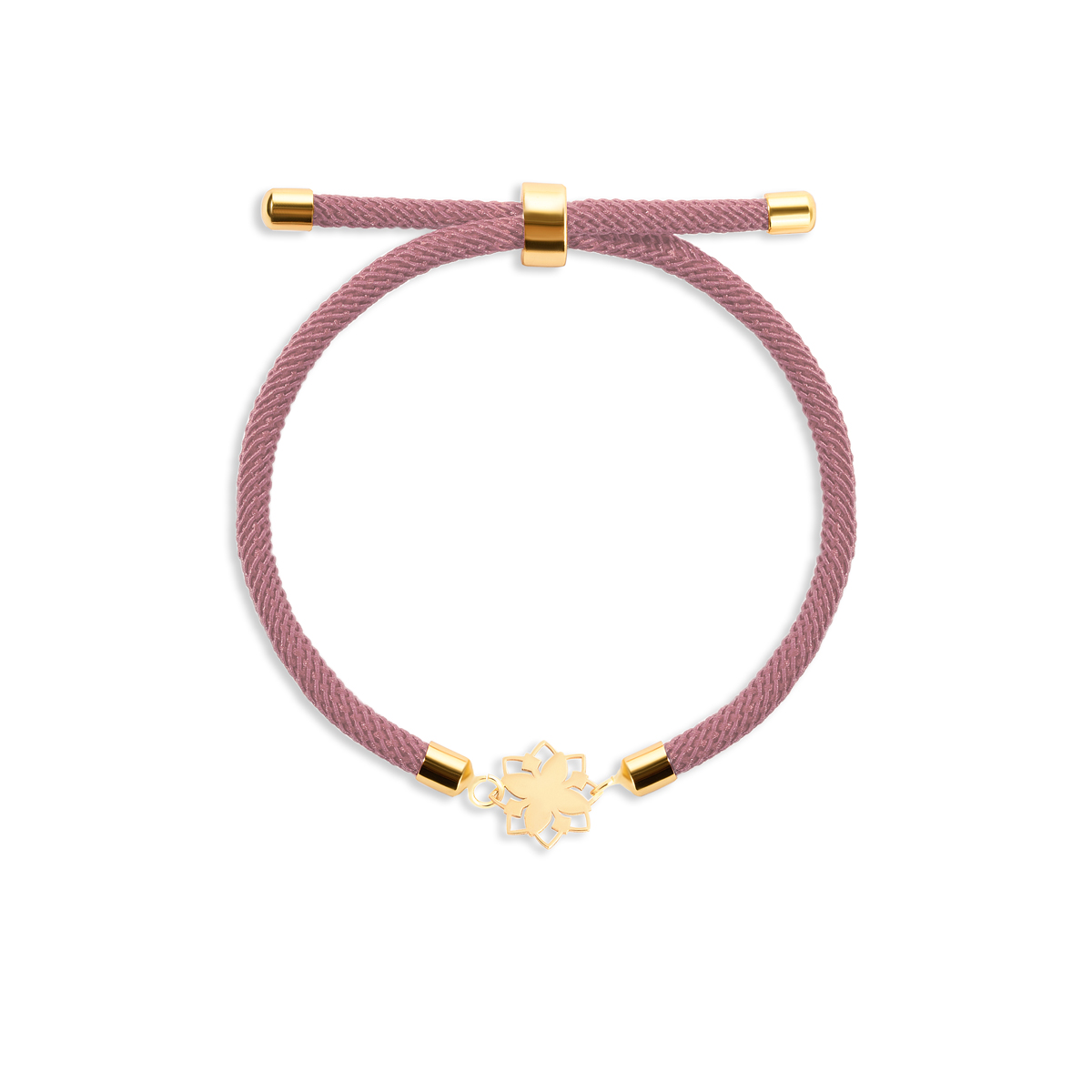 دستبند طلا بافت گل آمستل - تصویر 3