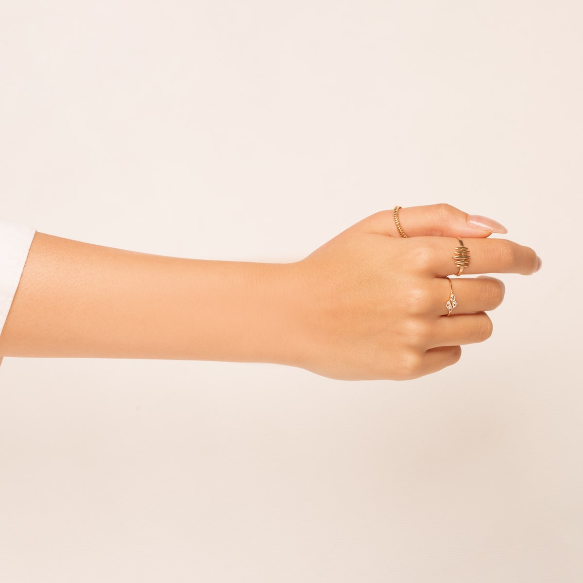 انگشتر طلا شیار دار - تصویر 3