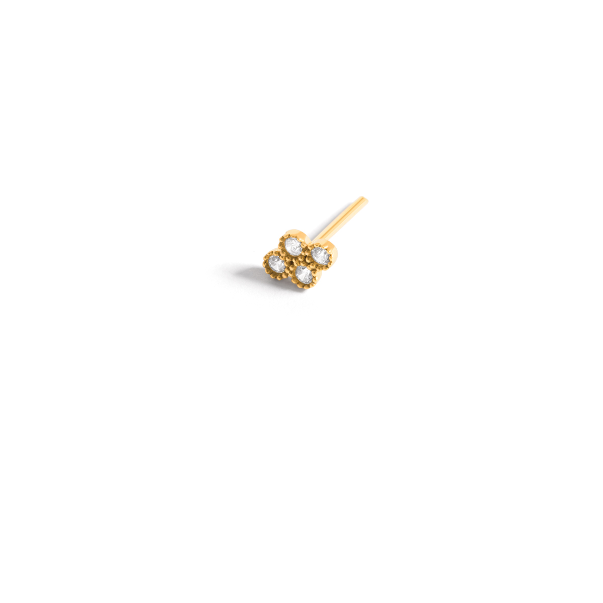 Dahlia flower single earring g