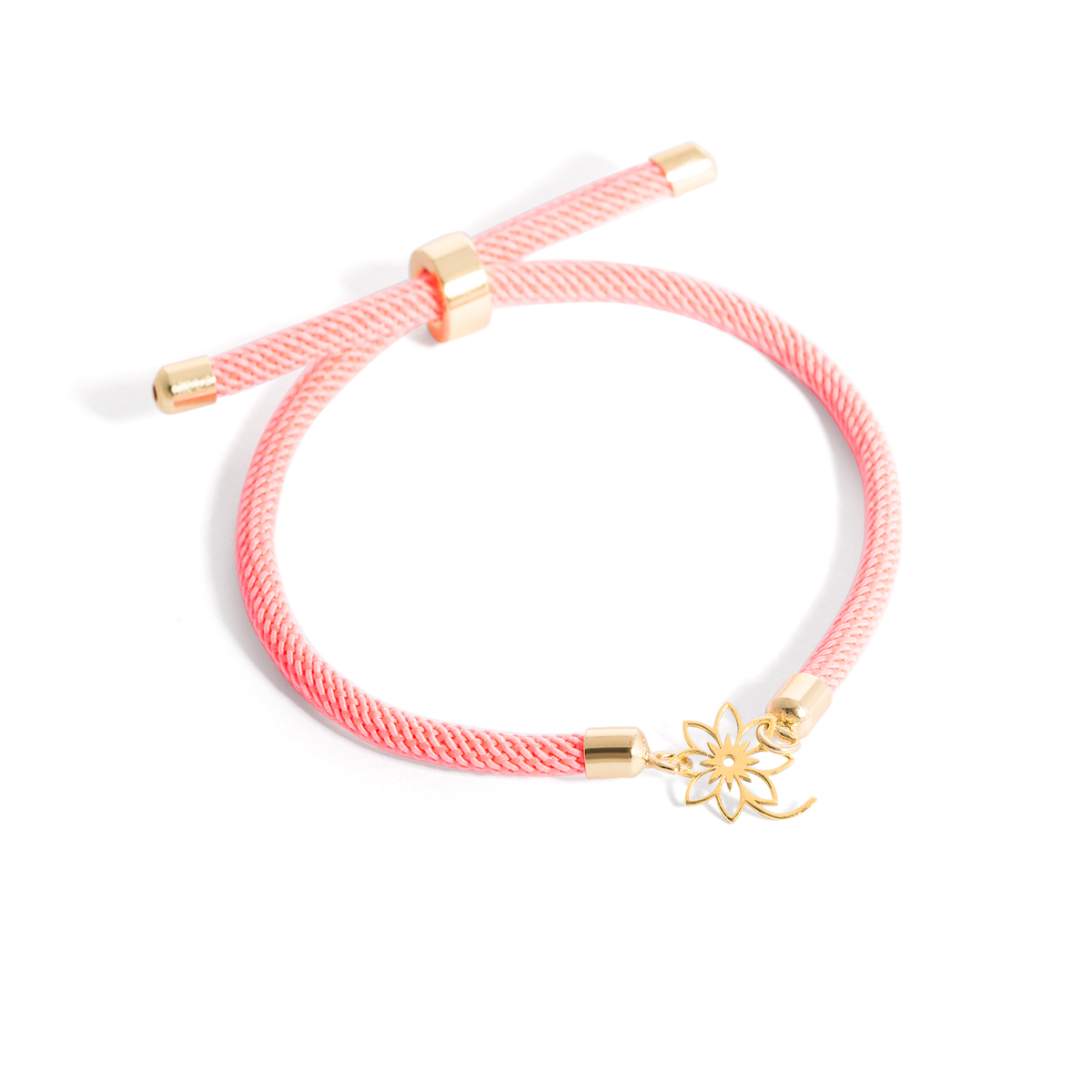 Maranta flower woven gold bracelet g