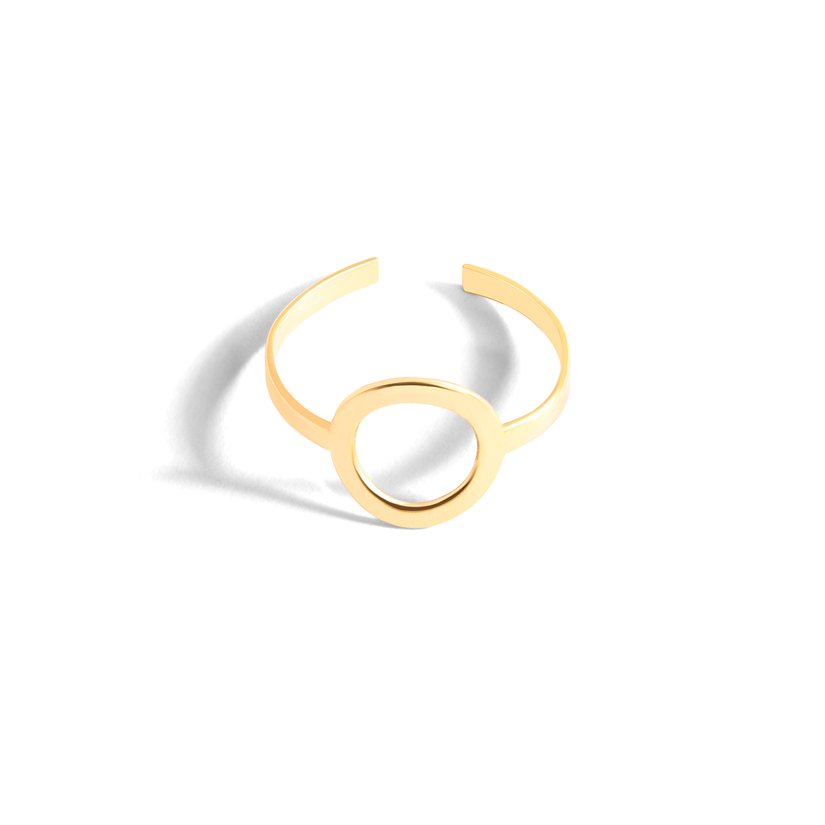 The gold ring is empty g