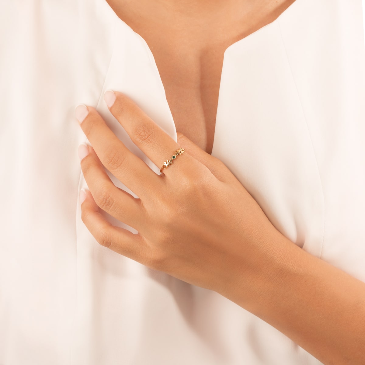 انگشتر طلا مارمولک - تصویر 4