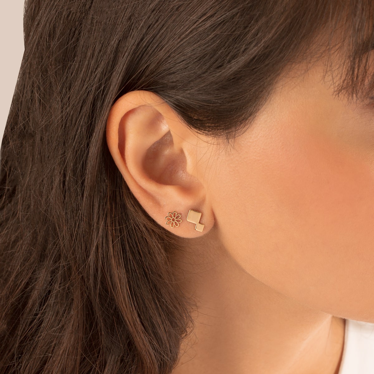 گوشواره طلا لوزی - تصویر 3