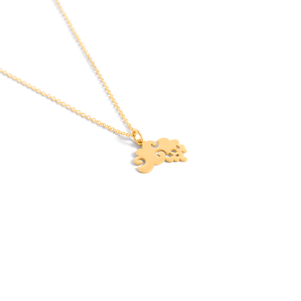 Cloud gold necklace g
