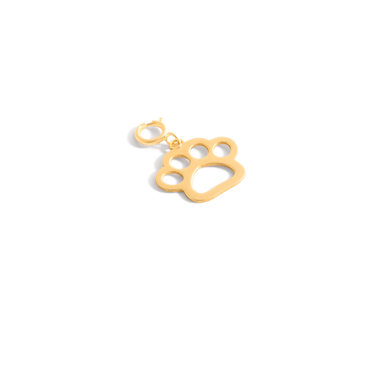 Footprint gold pendant g