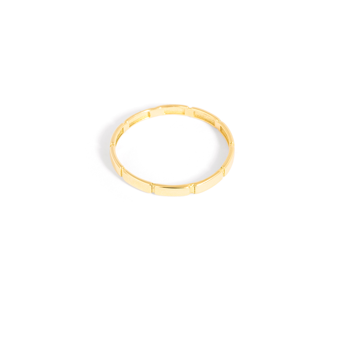 Grooved gold ring g Grooved gold ring g