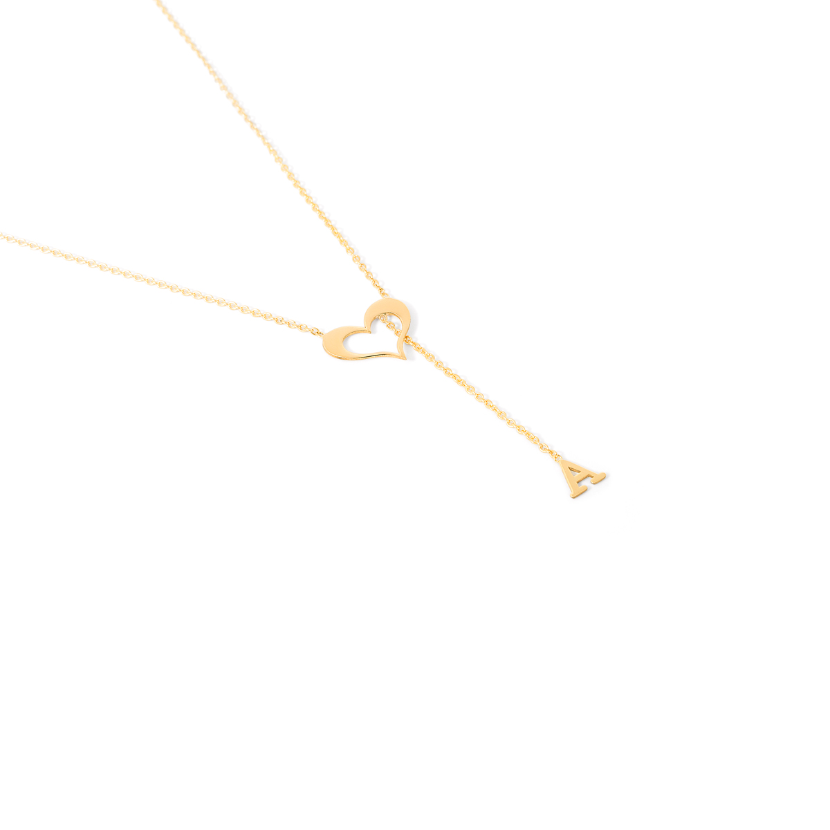 A gold heart necklace g A gold heart necklace g