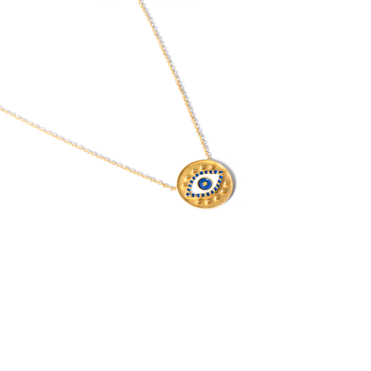 Eye catching enamel gold necklace g Eye catching enamel gold necklace g
