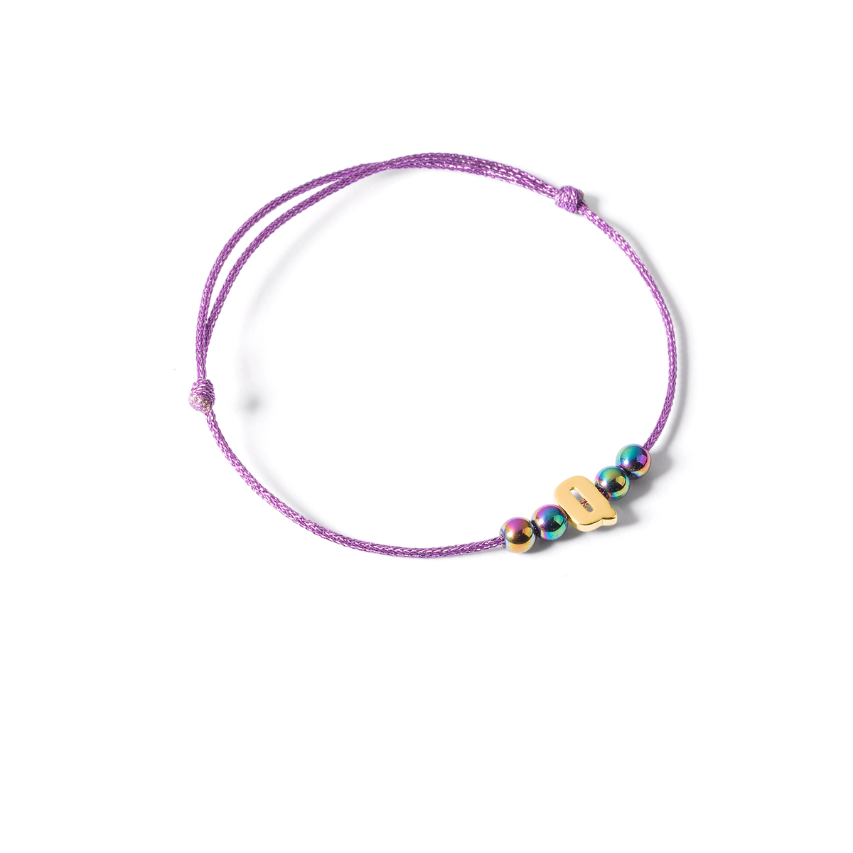 Gold letter Q braceletG