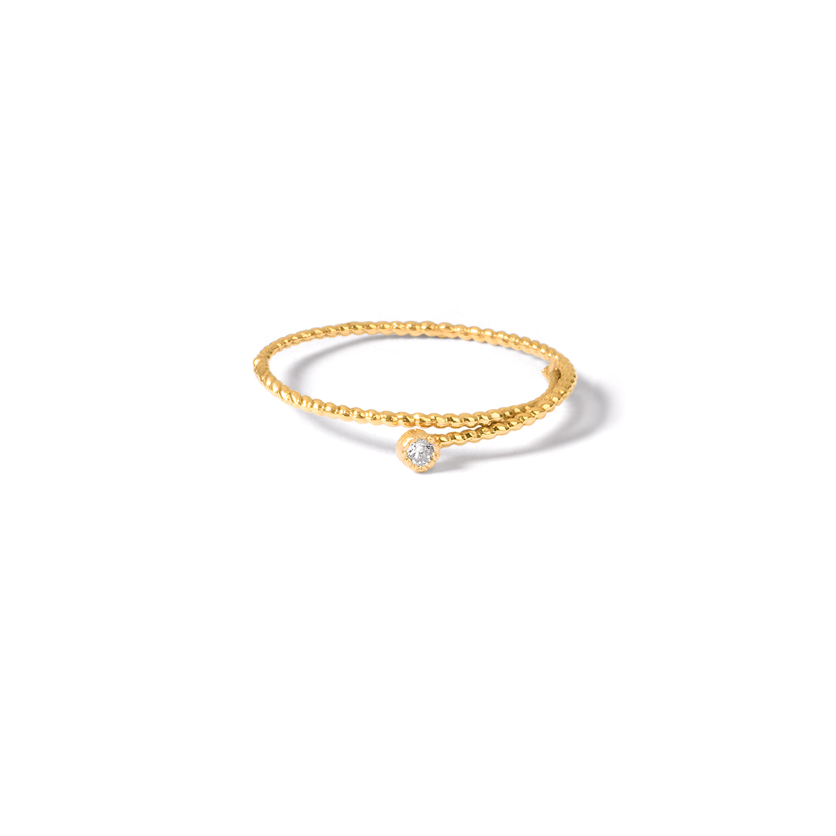 Barna spring single gem gold ringG