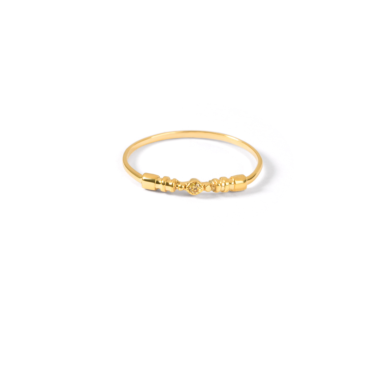 Luna gold single gem ringG