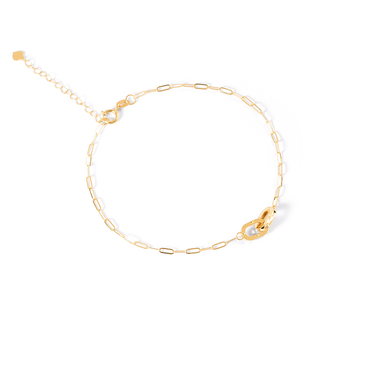 دستبند طلا زنجیری کادنا بیضی گالری طلا پرسته