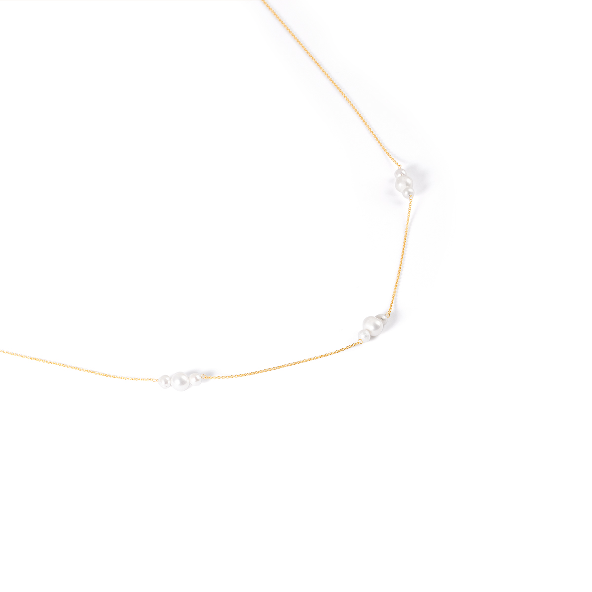 گردنبند طلا مروارید زینورا گالری طلا پرسته