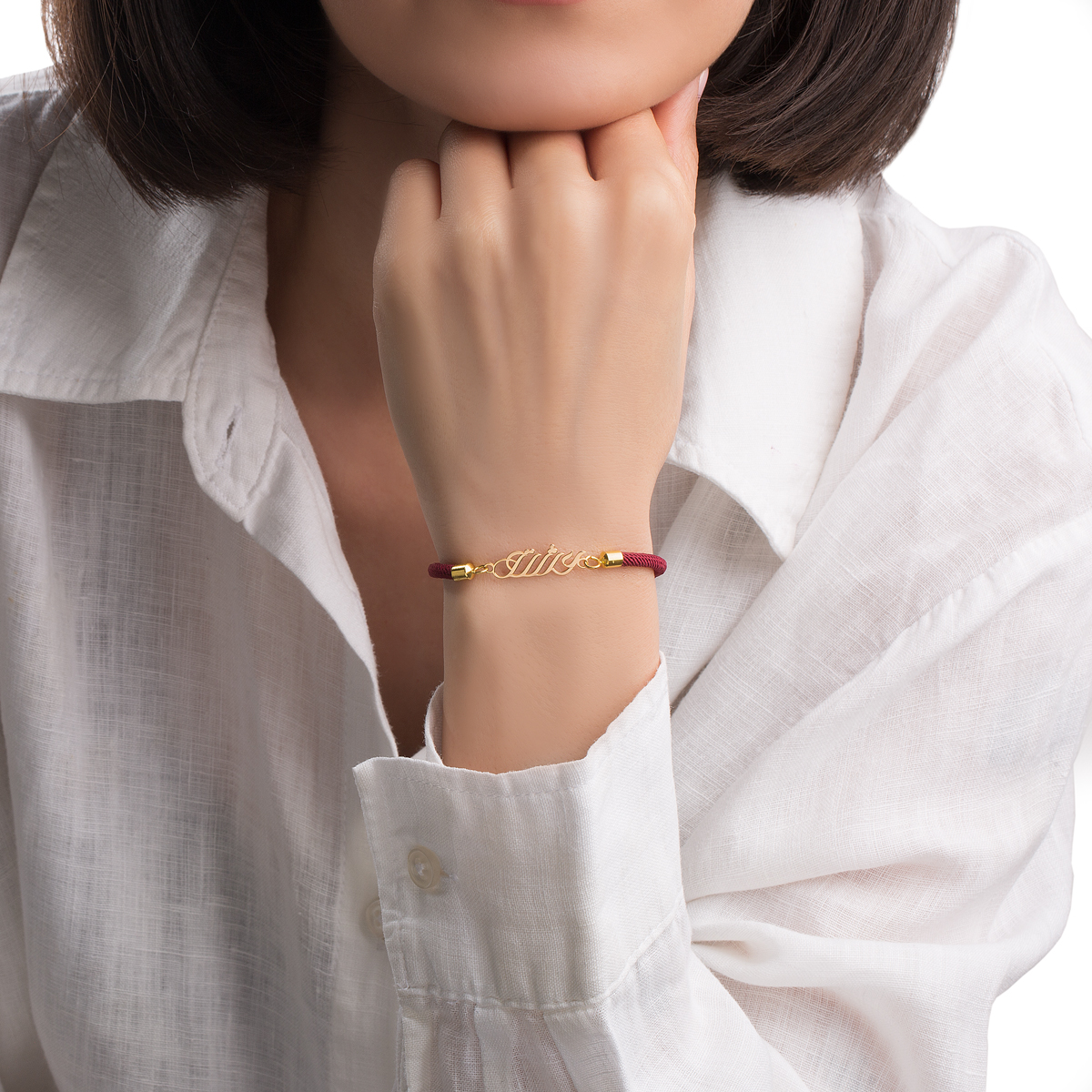 دستبند طلا بافت عشق گالری طلا پرسته