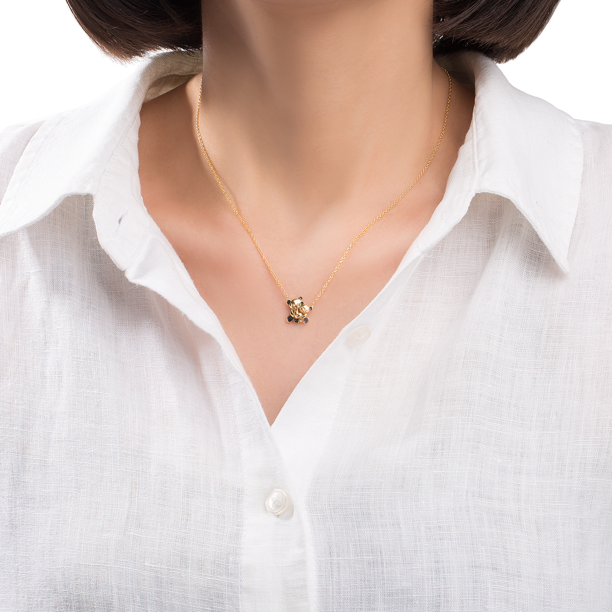 گردنبند طلا خرس گالری طلا پرسته