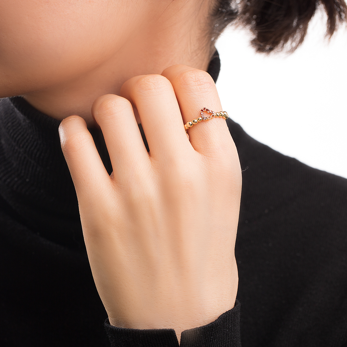 انگشتر طلا قلب و بی نهایت گالری طلا پرسته