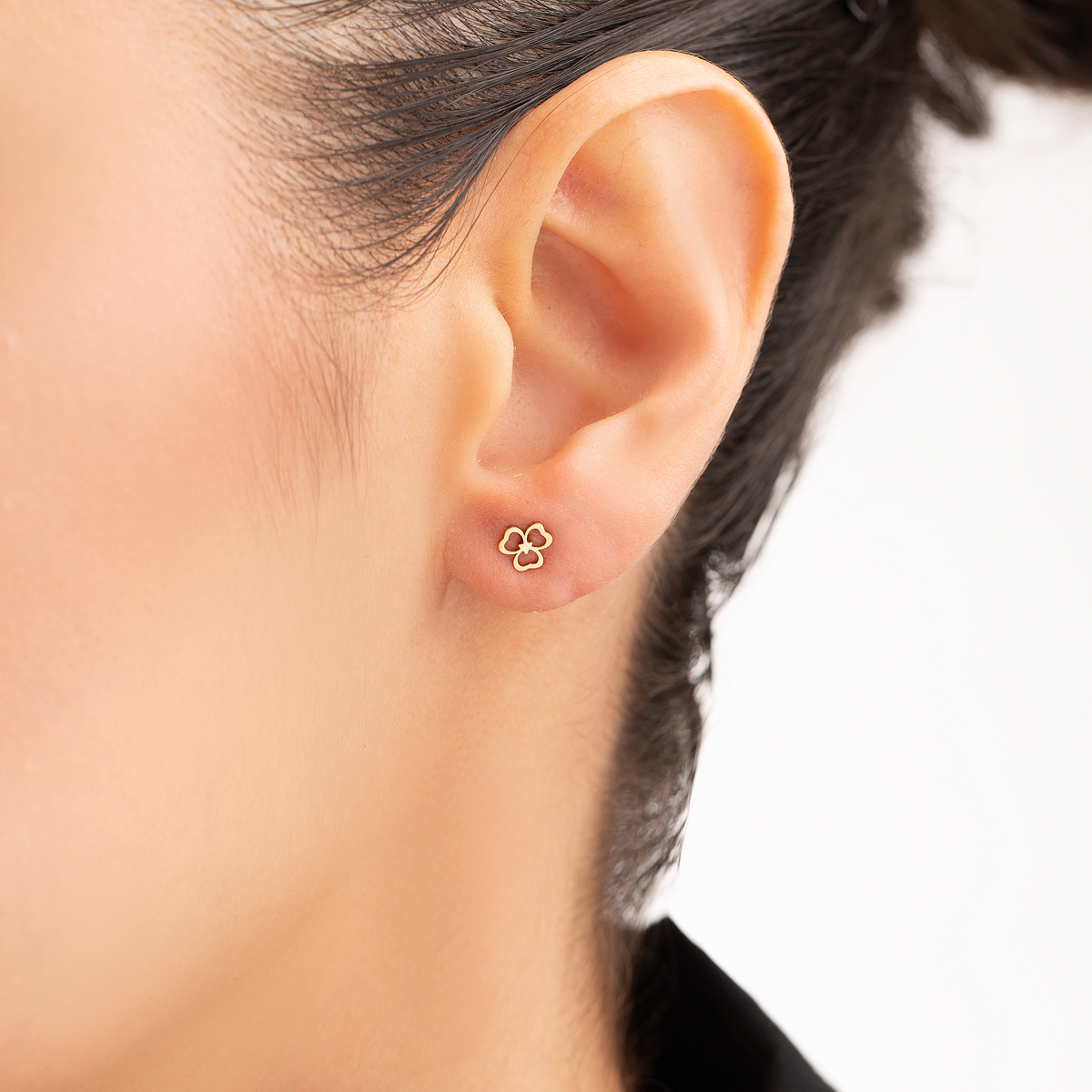 گوشواره طلا شبدر گالری طلا پرسته