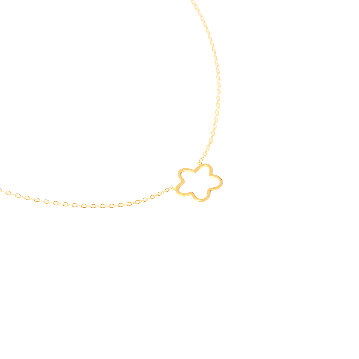 _31A5855 گردنبند طلا گل تو خالی گالری طلا پرسته