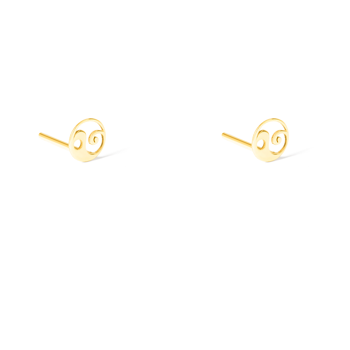 _31A6024 گوشواره طلا یین و یانگ گالری طلا پرسته