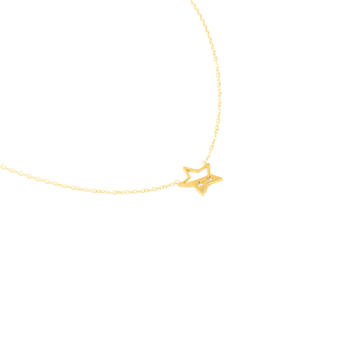 گردنبند طلا ستاره گالری طلا پرسته